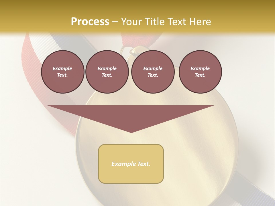 Medallion Symbol Isolated PowerPoint Template