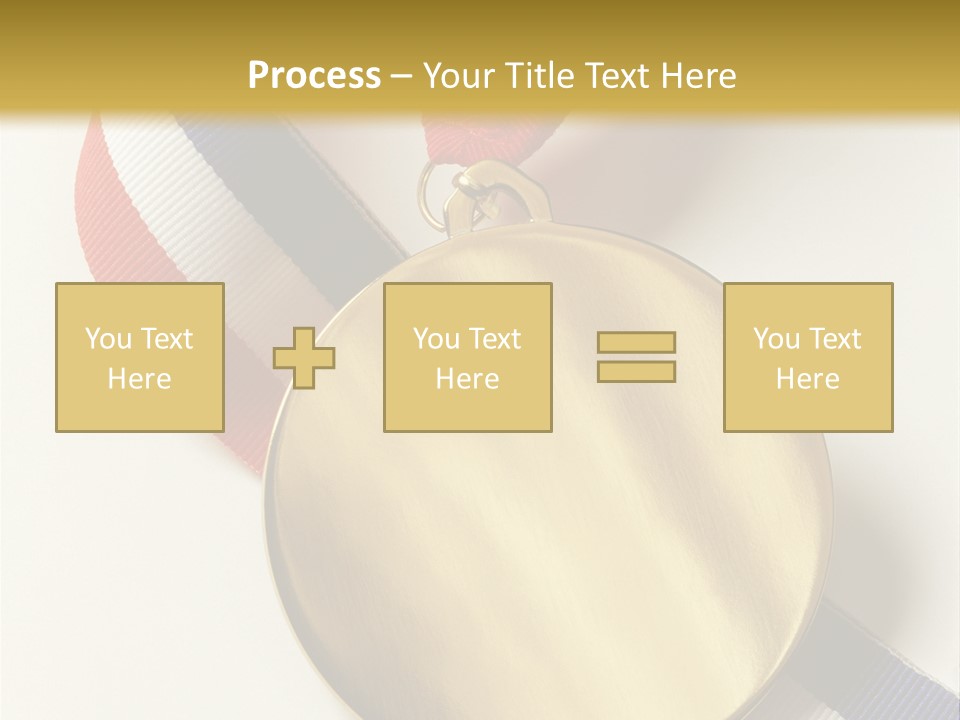 Medallion Symbol Isolated PowerPoint Template