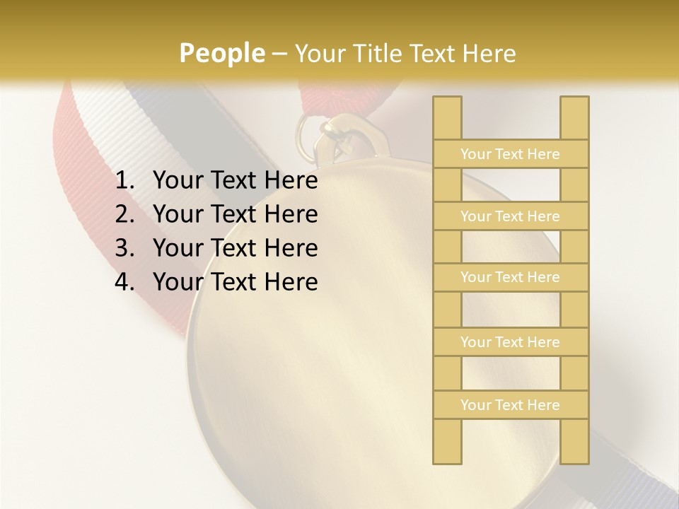 Medallion Symbol Isolated PowerPoint Template