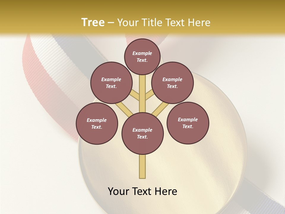Medallion Symbol Isolated PowerPoint Template