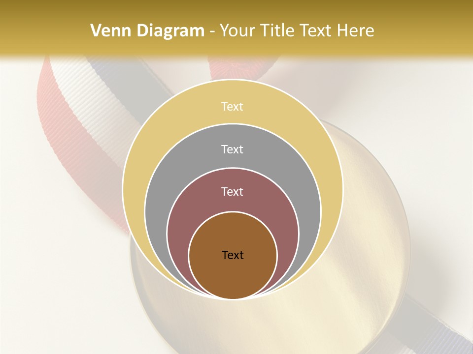 Medallion Symbol Isolated PowerPoint Template