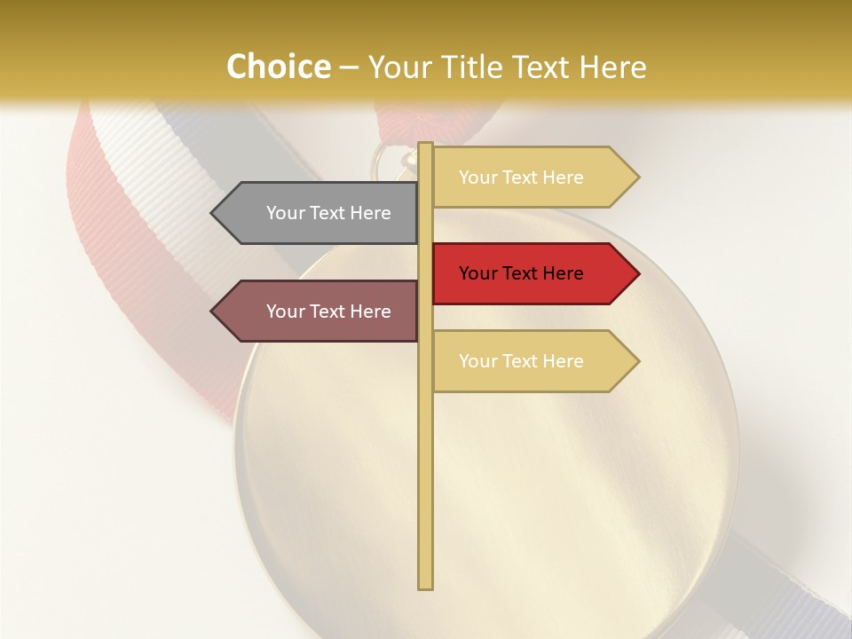 Medallion Symbol Isolated PowerPoint Template