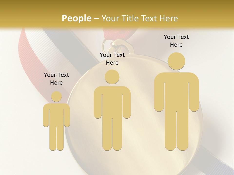 Medallion Symbol Isolated PowerPoint Template