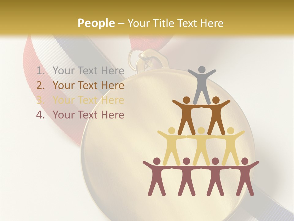 Medallion Symbol Isolated PowerPoint Template