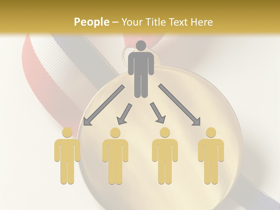 Medallion Symbol Isolated PowerPoint Template