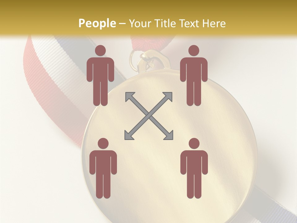 Medallion Symbol Isolated PowerPoint Template