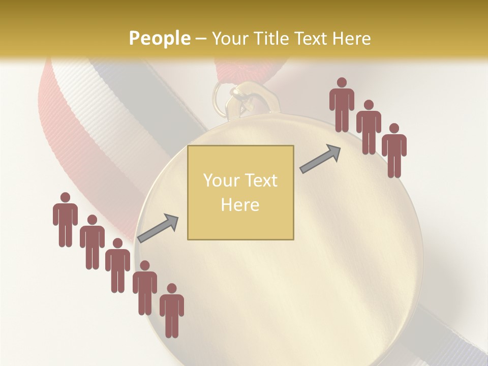 Medallion Symbol Isolated PowerPoint Template