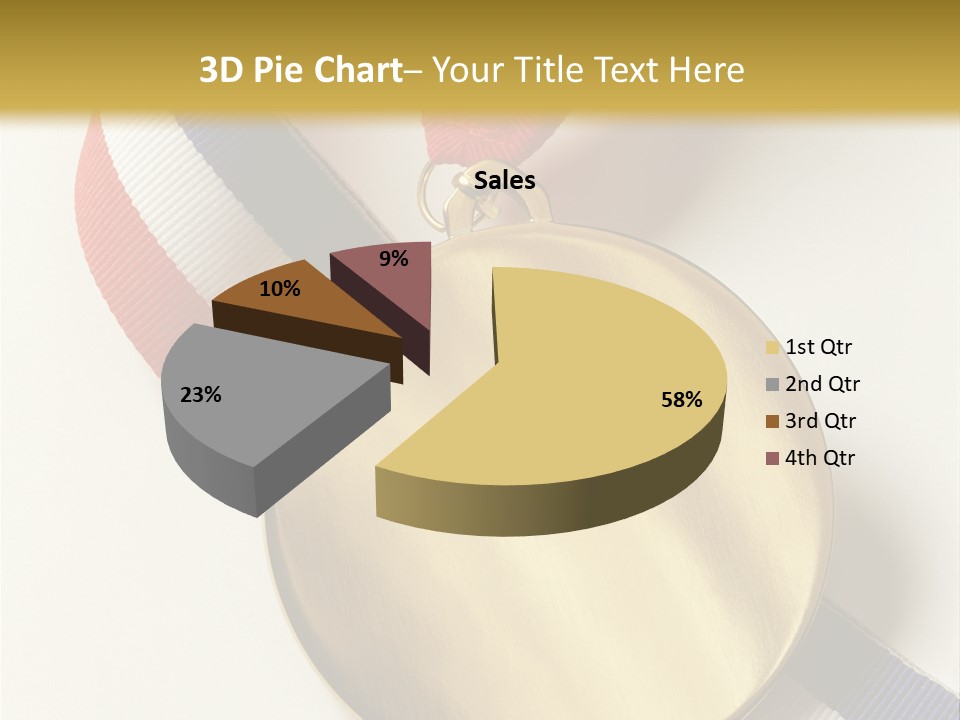 Medallion Symbol Isolated PowerPoint Template