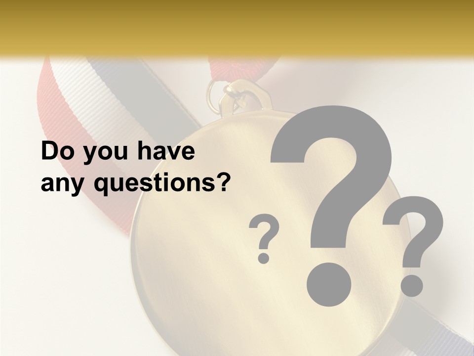 Medallion Symbol Isolated PowerPoint Template