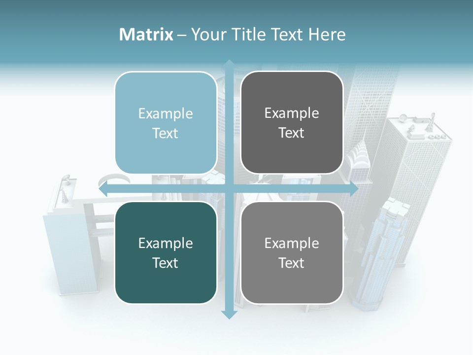 Skyline Blue Isolated PowerPoint Template