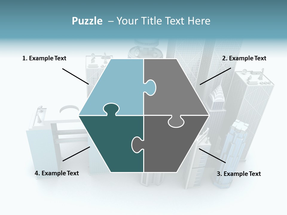 Skyline Blue Isolated PowerPoint Template