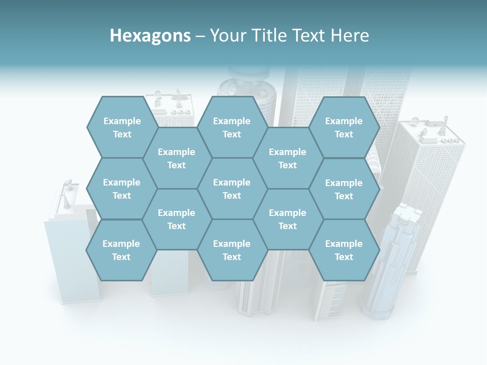 Skyline Blue Isolated PowerPoint Template