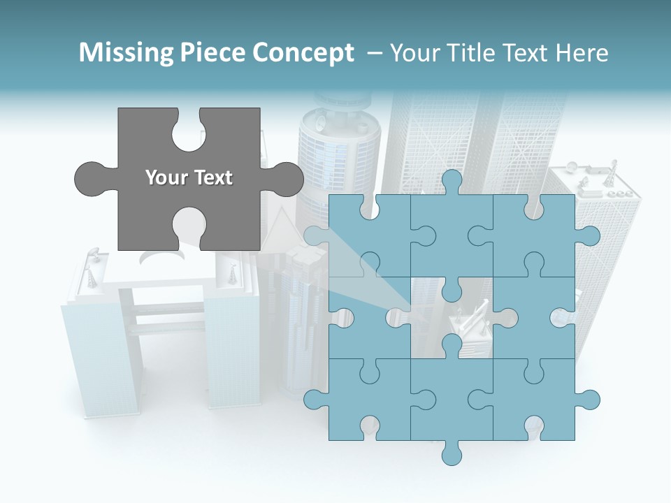 Skyline Blue Isolated PowerPoint Template