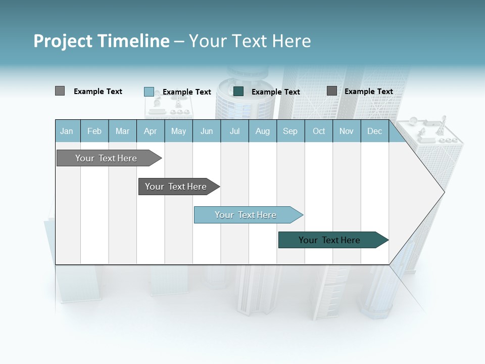 Skyline Blue Isolated PowerPoint Template