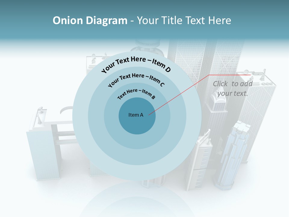 Skyline Blue Isolated PowerPoint Template