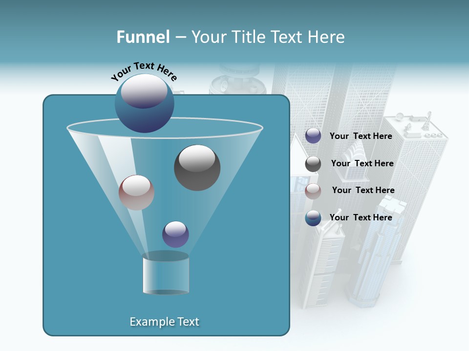 Skyline Blue Isolated PowerPoint Template