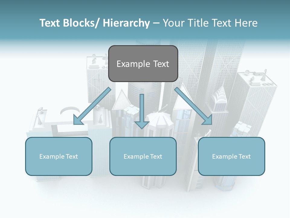 Skyline Blue Isolated PowerPoint Template