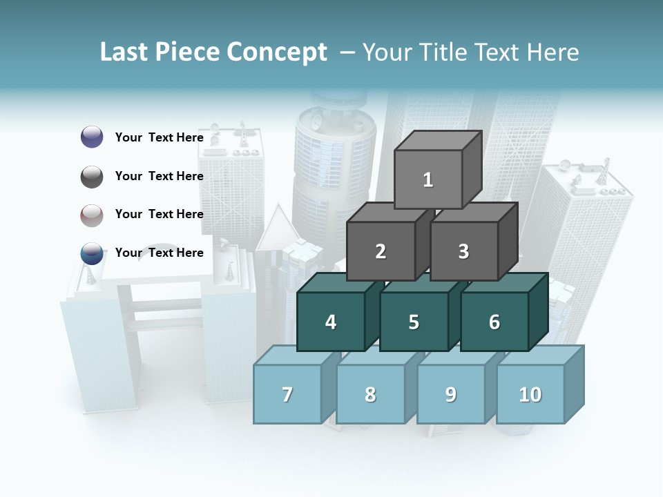 Skyline Blue Isolated PowerPoint Template