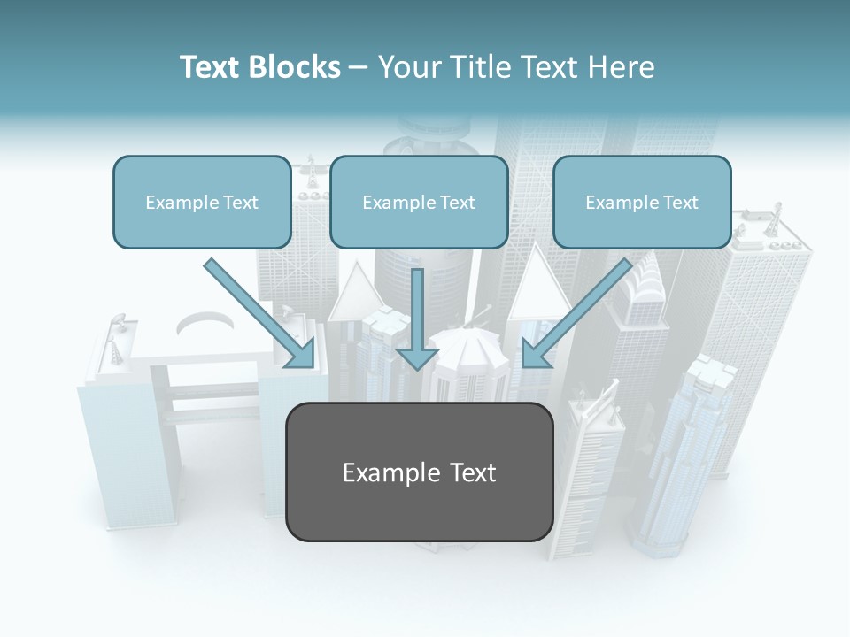 Skyline Blue Isolated PowerPoint Template