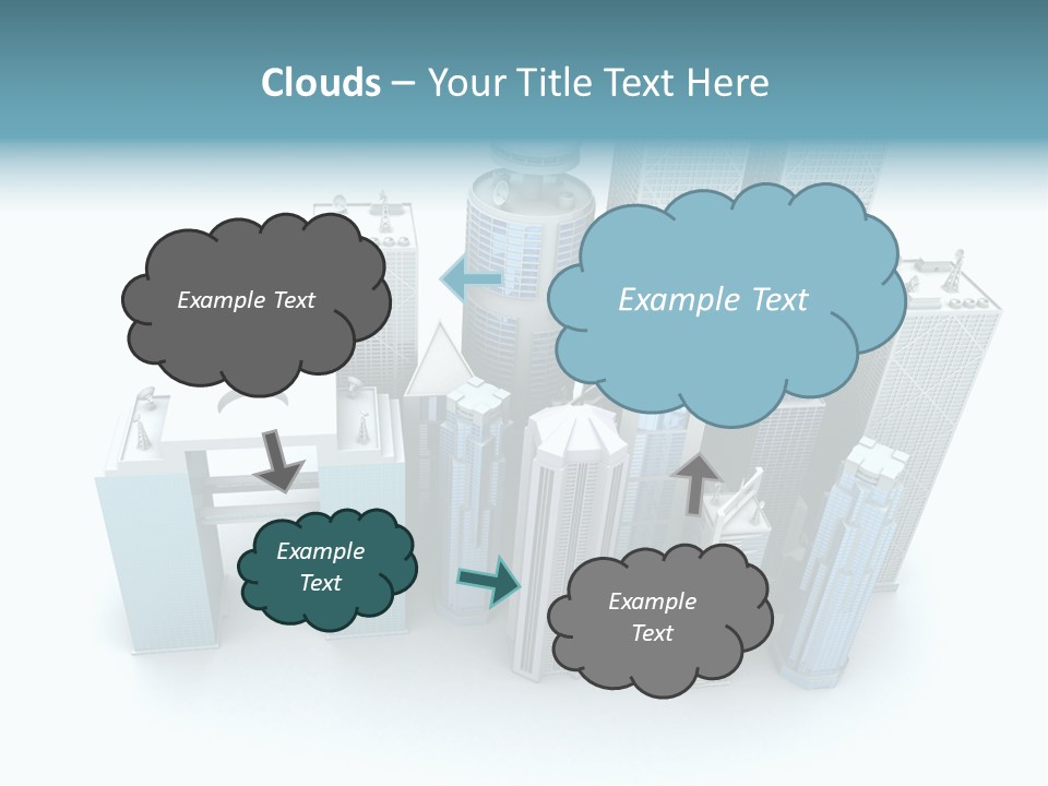 Skyline Blue Isolated PowerPoint Template