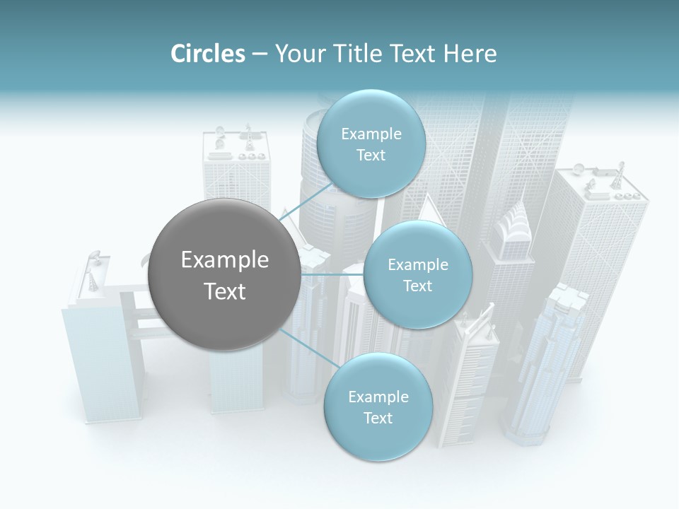 Skyline Blue Isolated PowerPoint Template