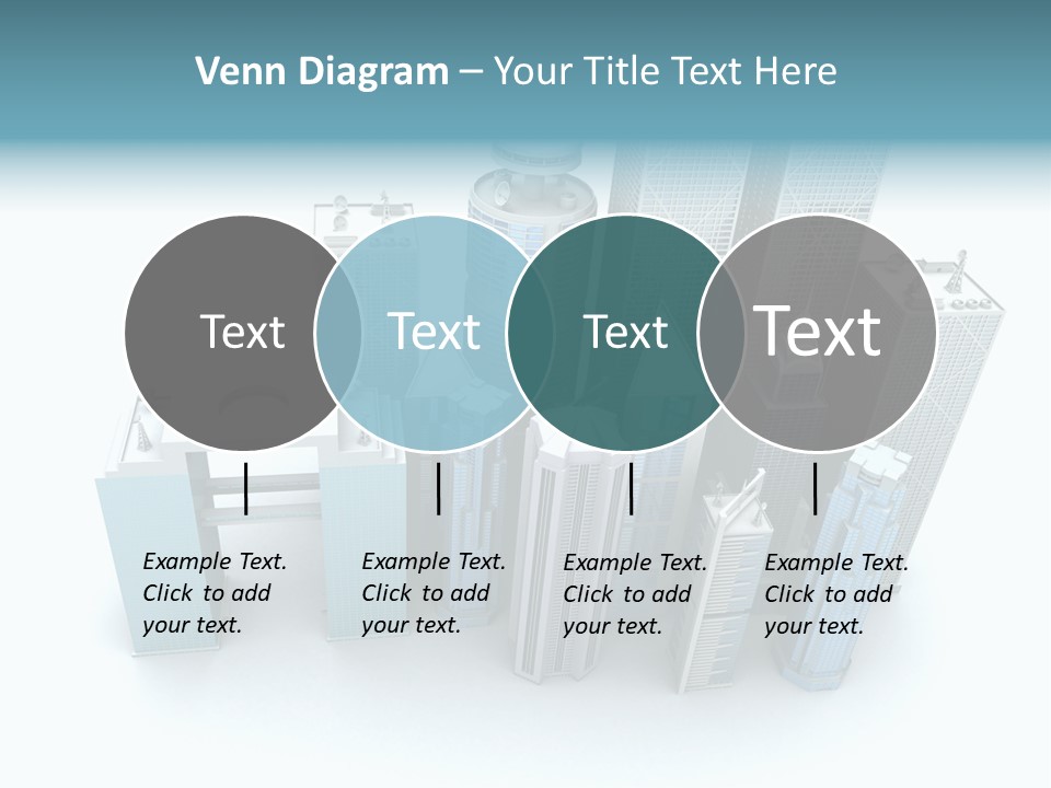 Skyline Blue Isolated PowerPoint Template