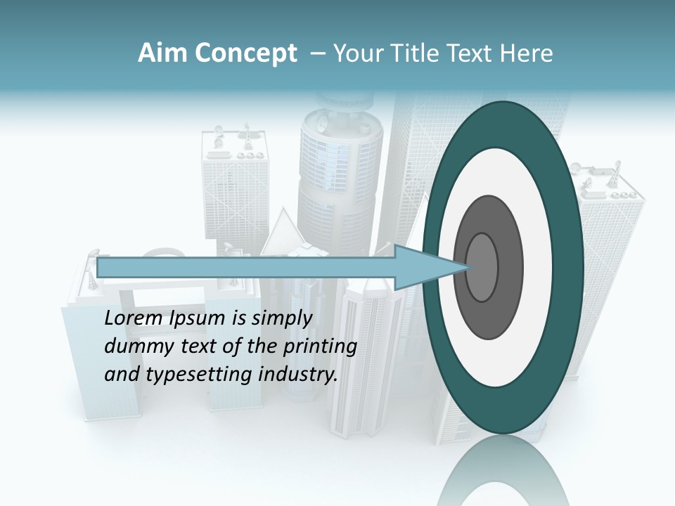 Skyline Blue Isolated PowerPoint Template