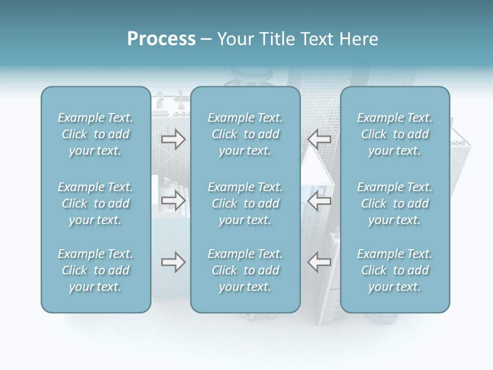 Skyline Blue Isolated PowerPoint Template