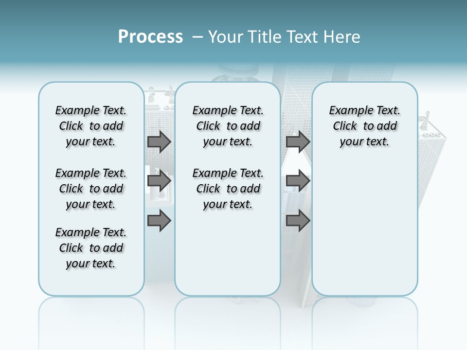 Skyline Blue Isolated PowerPoint Template