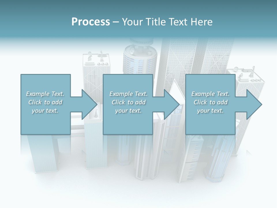 Skyline Blue Isolated PowerPoint Template