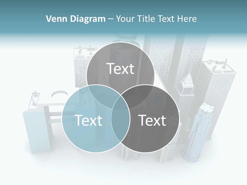 Skyline Blue Isolated PowerPoint Template