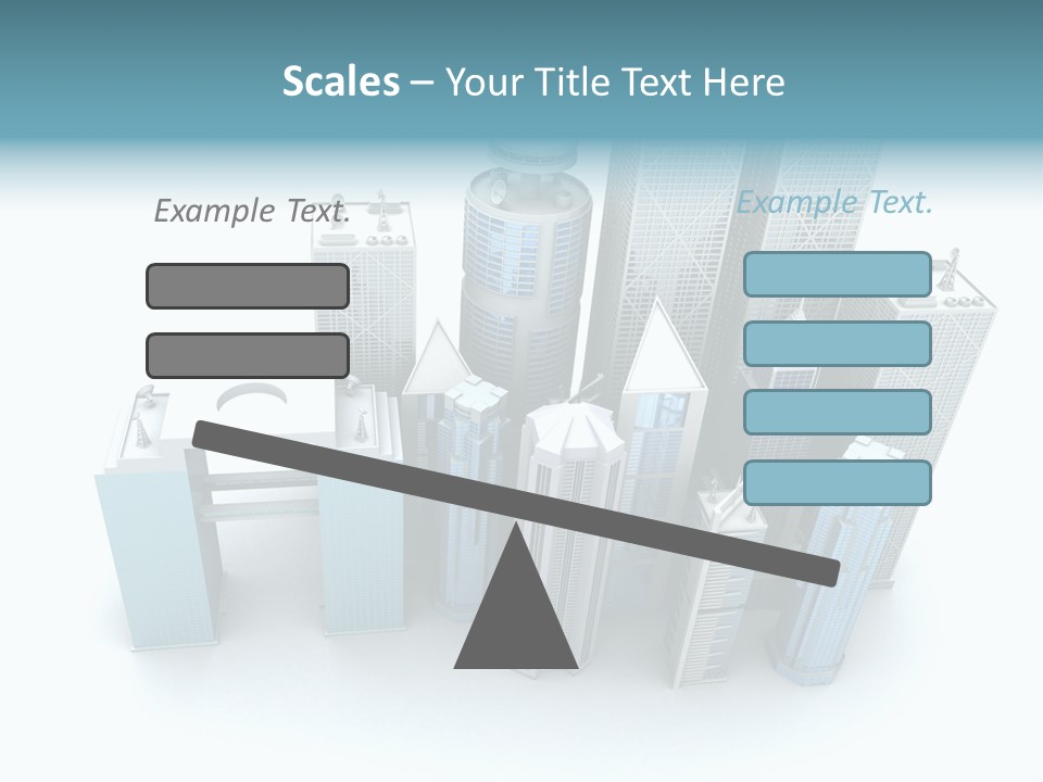 Skyline Blue Isolated PowerPoint Template