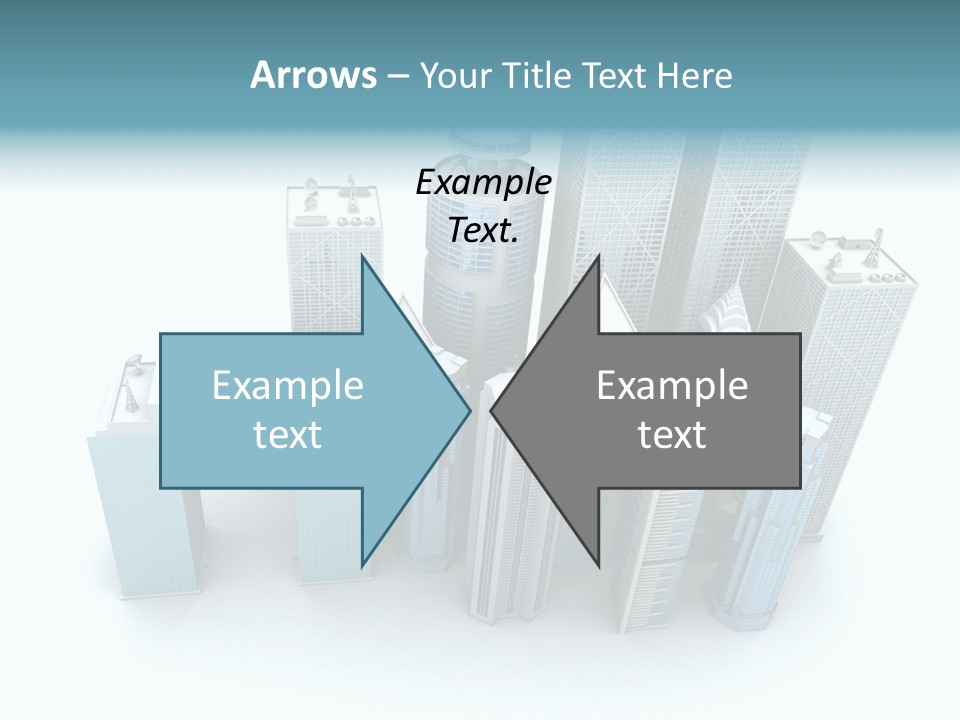 Skyline Blue Isolated PowerPoint Template