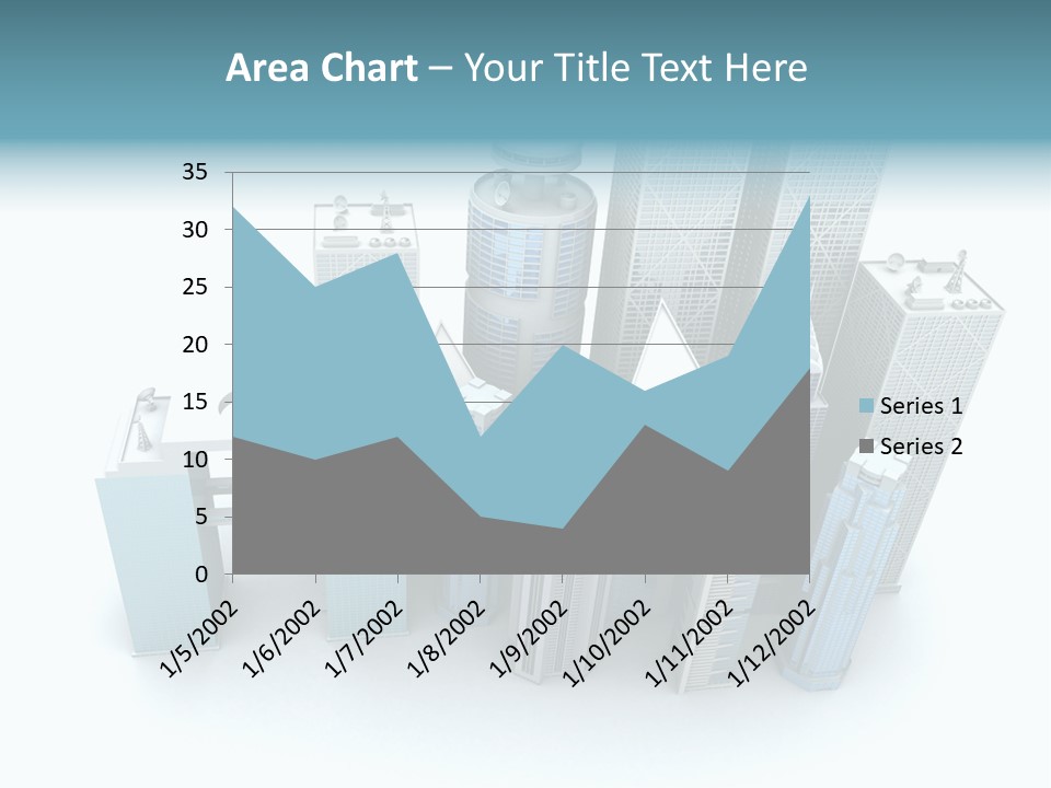 Skyline Blue Isolated PowerPoint Template
