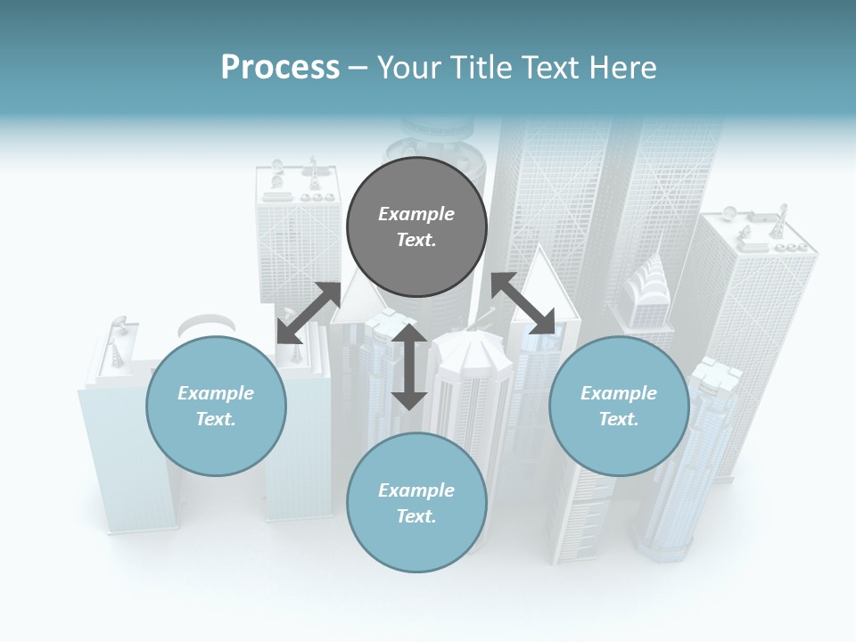 Skyline Blue Isolated PowerPoint Template