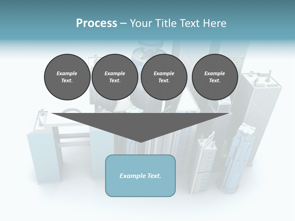 Skyline Blue Isolated PowerPoint Template