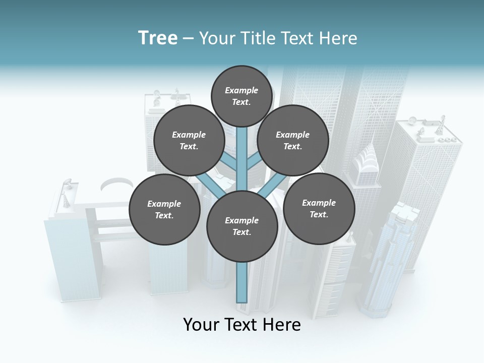 Skyline Blue Isolated PowerPoint Template