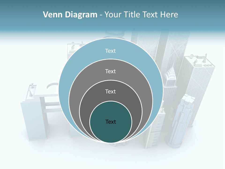 Skyline Blue Isolated PowerPoint Template