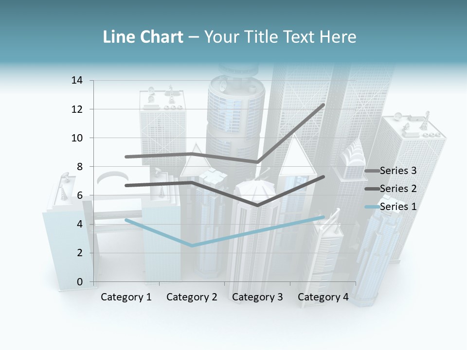 Skyline Blue Isolated PowerPoint Template