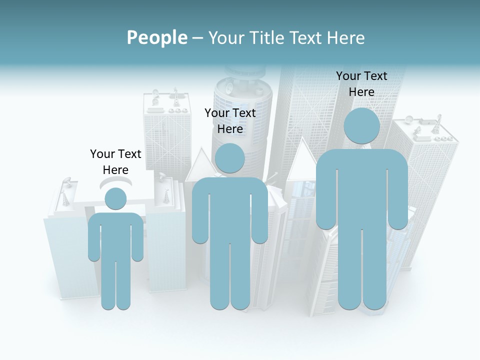 Skyline Blue Isolated PowerPoint Template