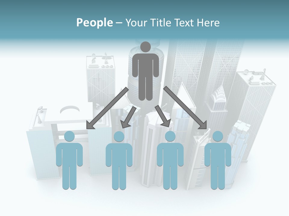 Skyline Blue Isolated PowerPoint Template