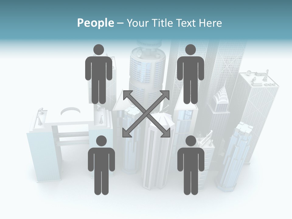 Skyline Blue Isolated PowerPoint Template