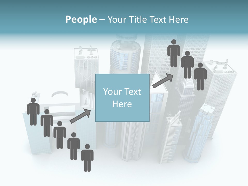 Skyline Blue Isolated PowerPoint Template