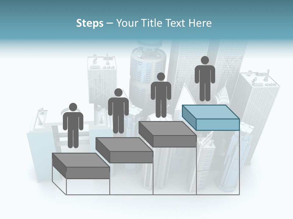 Skyline Blue Isolated PowerPoint Template