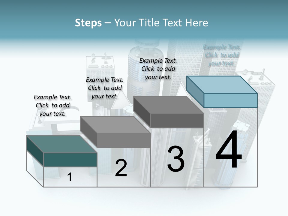 Skyline Blue Isolated PowerPoint Template