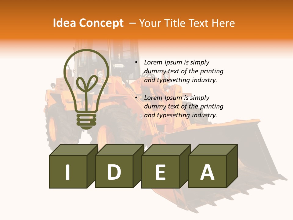 Digger Build Construct PowerPoint Template