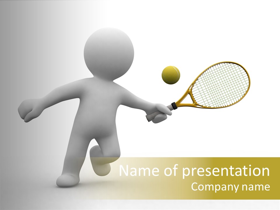 Energy Athlete Small PowerPoint Template