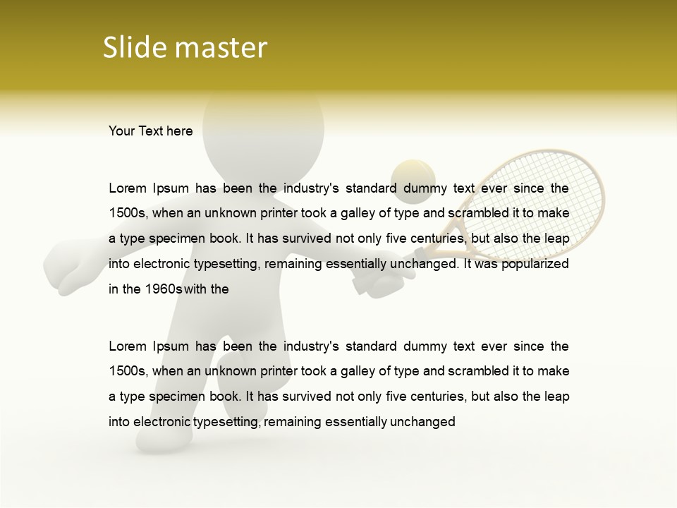 Energy Athlete Small PowerPoint Template