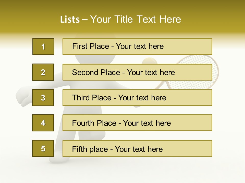 Energy Athlete Small PowerPoint Template