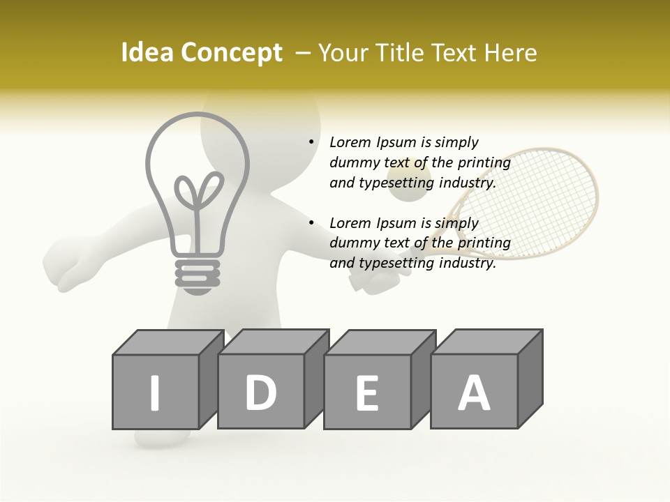 Energy Athlete Small PowerPoint Template